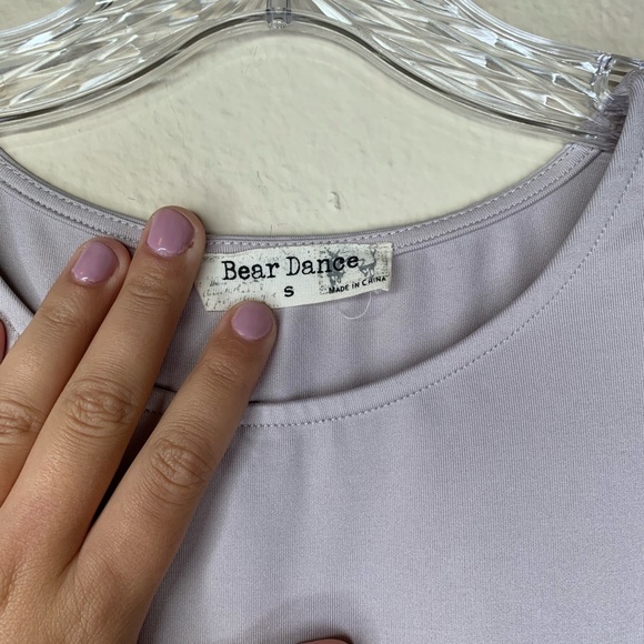 Bone Ruched Asymmetrical Bodycon Split Dress - Picture 8 of 8